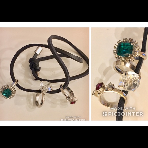 DSQUARED Jewelry - Dsquared2 Chunky Oversized Jeweled Ring Choker